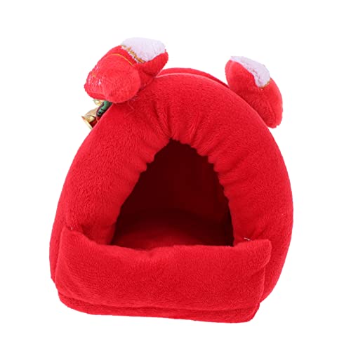 IMIKEYA 1Stück Hamster Winter Nest Für Kleine Haustiere Warmes Bequemes Plüschbett Hamster Chinchillas Und Weihnachtsstil Zufällige von IMIKEYA