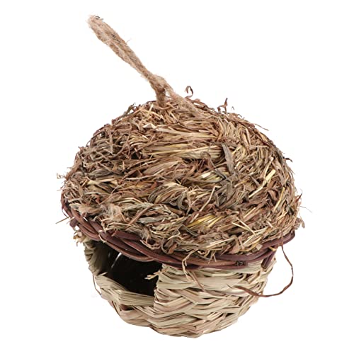 IMIKEYA 1Stück Handgewebtes Vogelhaus aus Gras Kreatives für Außenbereich und Atmungsaktiv Schutz Wind für Garten Dekoration IMIKEYA 1Stück Handgewebtes Vogelhaus aus Gras Kreatives für Außenbereich und Atmungsaktiv Schutz Wind für Garten Dekoration von IMIKEYA