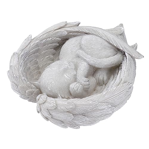 IMIKEYA Gedenkengel Für Katzen Garten Indoor Tributstatue Gedenkstein Haustier Memorial Stein Katzenstatue Katzensteinfigur Schmuck von IMIKEYA