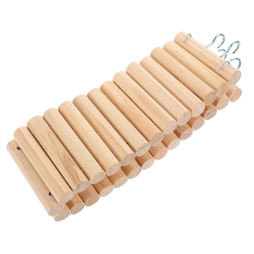 IMIKEYA 1Stück Holz Haustier Kletterleiter Mit Haken Und Anpassbar Für Hamster Und Kleine Nager Kauspielzeug Trainingsmöglichkeiten von IMIKEYA