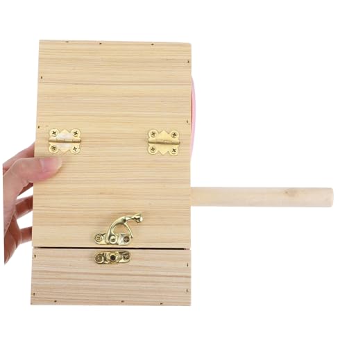 IMIKEYA Holzzuchtkasten Vogelzuchtkasten Für Papageien Wellensittiche Holznistkasten Vogelhaus Als Brutkasten Für Kleine Vögel Natürlich Und Langlebig von IMIKEYA