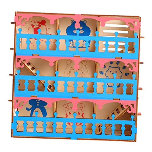 IMIKEYA 1Stück Holztunnelspielzeug für Hamster Haustier Labyrinth aus Robustem Holz Fördert Bewegung und Gesundheit für Kleine Nager und Kleintiere Sicheres und Langlebiges von IMIKEYA