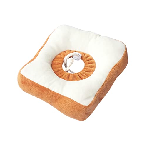 IMIKEYA Dekoratives Katzenhalsband Im Toast-Design Katzenhalsband Zur Kratzschutzausrüstung Toast-halskegel Für Haustierkatzen Zur Verletzungspflege Für Fressen Trinken Schlafen Und von IMIKEYA