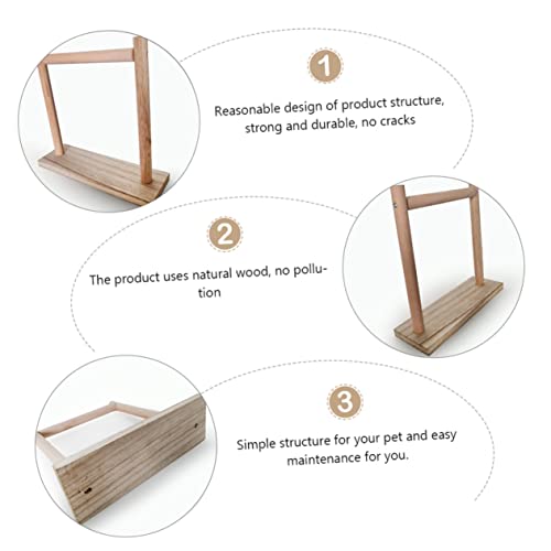 IMIKEYA Papageien Spielständer Holz Klettern Ständer Für Vögel Kreatives Design Robust Und Strapazierfähig Vogel Zubehör Für Papageien Und Sittiche von IMIKEYA