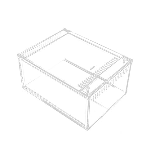IMIKEYA 1Stück Reptilien Zuchtbox Transparent Fütterungsbox Für Insekten Und Reptilien Sicherer Lebensraum Mit Belüftungslöchern Zu Reinigen Und Hygienisch von IMIKEYA