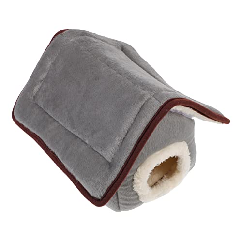 IMIKEYA Hamsternest Haustierbett Haustierruhebett Kleines Tier Warmes Haus Hamsterzubehör Verdickt Nest Für Hamster Und Meerschweinchen von IMIKEYA