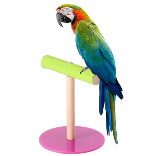 IMIKEYA 1stücke Förmiger Papageienstand Für Vögel Kletterspielzeug Und Futterhalter Für Wellensittiche Nymphensittiche Und Kleine Vögel Installieren Farbe Zufällig Klein von IMIKEYA
