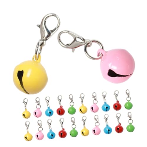 IMIKEYA 20 Stück Hunde-/katzenglocken Für, Kleine Hunde-/katzenhalsbänder, Glocken, Haustierglocken, Hunde-/katzenhalsbänder, Charms, Mini-Glocken Für Weihnachtsdekoration von IMIKEYA