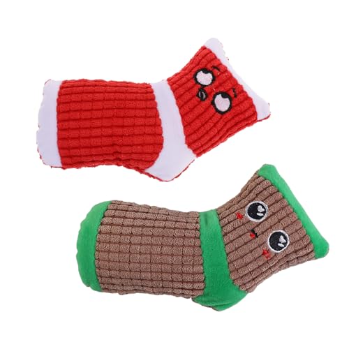 IMIKEYA 2Stücke Haustier Plüschspielzeug Quietschsocken Kauspielzeug Für Welpen Interaktives Haustierspielzeug Aus Weichem Material Und Kauen Zufällig IMIKEYA 2Stücke Haustier Plüschspielzeug Quietschsocken Kauspielzeug Für Welpen Interaktives Haustierspielzeug Aus Weichem Material Und Kauen Zufällig von IMIKEYA
