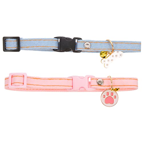 IMIKEYA 2Stücke Katzenhalsband mit Anhänger Verstellbares Ausreißerhalsband für Katzen und Bequem für Partys Training IMIKEYA 2Stücke Katzenhalsband mit Anhänger Verstellbares Ausreißerhalsband für Katzen und Bequem für Partys Training von IMIKEYA