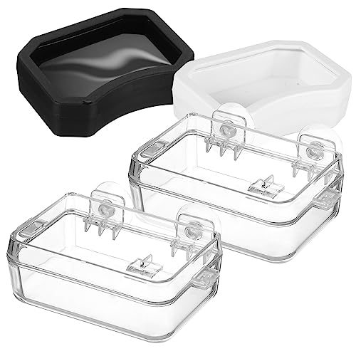 IMIKEYA 2Stücke Reptilien Futterschalen mit Escape Design Transparentes Futter und Wasserbecken für Eidechsen Chamäleons und Andere Reptilien für Terrarienbedarf IMIKEYA 2Stücke Reptilien Futterschalen mit Escape Design Transparentes Futter und Wasserbecken für Eidechsen Chamäleons und Andere Reptilien für Terrarienbedarf von IMIKEYA
