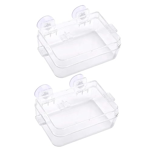 IMIKEYA 2Stücke Reptilien Wassernapf Transparente Futterschale Für Geckos Und Eidechsen Entkommen Futterspender Aus Langlebigem Für Wasser Und Futter Im Terrarium IMIKEYA 2Stücke Reptilien Wassernapf Transparente Futterschale Für Geckos Und Eidechsen Entkommen Futterspender Aus Langlebigem Für Wasser Und Futter Im Terrarium von IMIKEYA
