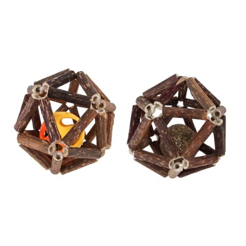 IMIKEYA 2Stücke Silvervine Ball Katzenbeißspielzeug mit Glocke Katzenminze Ball für Interaktion und Zahnpflege Sicheres und Langlebiges für Katzen und Kätzchen Perfektes IMIKEYA 2Stücke Silvervine Ball Katzenbeißspielzeug mit Glocke Katzenminze Ball für Interaktion und Zahnpflege Sicheres und Langlebiges für Katzen und Kätzchen Perfektes von IMIKEYA