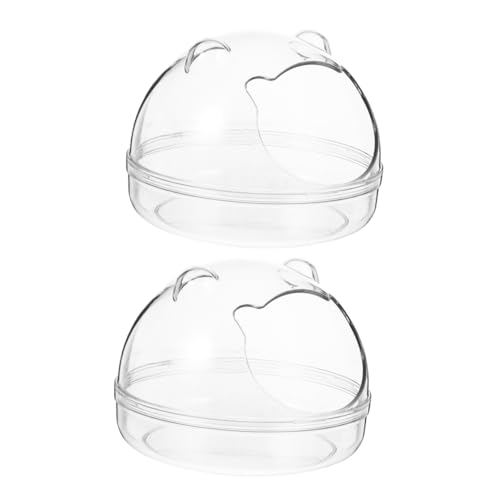 IMIKEYA 2Stücke Transparente Hamster Badewanne Aus Kunststoff Abnehmbar Wc Und Futterstelle Nutzbar Für Hamster Praktische Haustierzubehör Für Angenehmes Badeerlebnis IMIKEYA 2Stücke Transparente Hamster Badewanne Aus Kunststoff Abnehmbar Wc Und Futterstelle Nutzbar Für Hamster Praktische Haustierzubehör Für Angenehmes Badeerlebnis von IMIKEYA