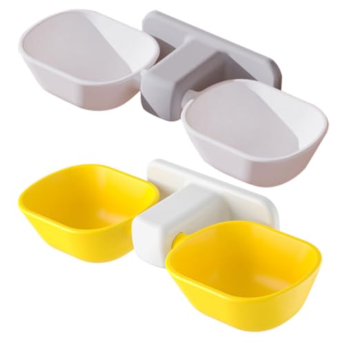 IMIKEYA 2Stücke Wandmontierte Katzenschalen Für Futter Und Wasser Ergonomisches Design Zur Reduzierung Von Nackenschmerzen Katzenfutter Und Wassernapf IMIKEYA 2Stücke Wandmontierte Katzenschalen Für Futter Und Wasser Ergonomisches Design Zur Reduzierung Von Nackenschmerzen Katzenfutter Und Wassernapf von IMIKEYA