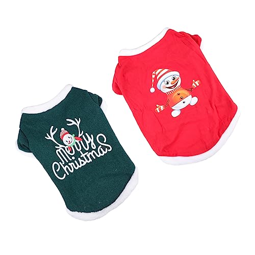 IMIKEYA 2Stücke Weihnachts Haustierkostüm Teilig Hundebekleidung Für Kleine Süßer Hoodie Mit Schneemann Und Weihnachtsbaum Atmungsaktiv Und Bequem Festliche Anlässe IMIKEYA 2Stücke Weihnachts Haustierkostüm Teilig Hundebekleidung Für Kleine Süßer Hoodie Mit Schneemann Und Weihnachtsbaum Atmungsaktiv Und Bequem Festliche Anlässe von IMIKEYA