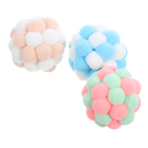 IMIKEYA 3stücke Interaktiver Katzen-spielball Mit Glocke Plüschbälle Für Hauskatzen Katzenspielzeugball Zum Kratzen Kätzchenbälle Schütteln Mehrweg Haustierspielzeug IMIKEYA 3stücke Interaktiver Katzen-spielball Mit Glocke Plüschbälle Für Hauskatzen Katzenspielzeugball Zum Kratzen Kätzchenbälle Schütteln Mehrweg Haustierspielzeug von IMIKEYA