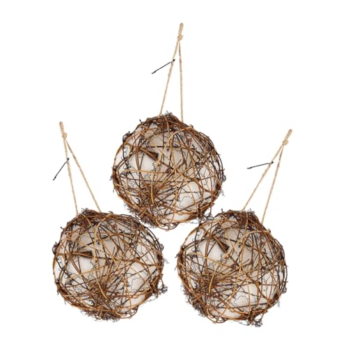 IMIKEYA 3stücke Teiliges Hängendes Hummingbird Nest Multifunktionaler Nistkasten Für Vögel Für Garten Und Balkon Gefüllt Mit Nistmaterialien Für Vogelbeobachtung Und Kreative von IMIKEYA