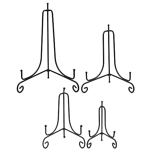 IMIKEYA 4 Stück Plattenhalterständer Bilderrahmenhalter Fotohalterständer Staffeleiständer Staffeleiplattenhalter Aus Kennzeichenhalteranzeige Tellerständer Mittel Eisen Büro Basteltablett von IMIKEYA
