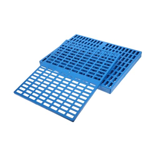 IMIKEYA 4Stücke Kaninchenkäfigmatten Kleine Bodenmatte Hohl für Urin und Kotabfluss für Meerschweinchen und Andere Kleintiere von IMIKEYA