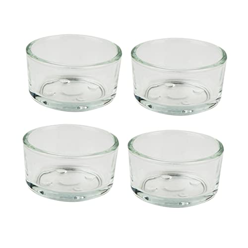IMIKEYA 4Stücke Teiliges Futterspender für Reptilien Transparente Glasfutterschalen für Wasser und Futter für Schildkröten Eidechsen und Andere Haustier Reptilien von IMIKEYA