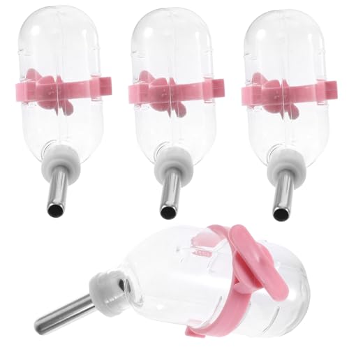 IMIKEYA 4Stücke Trinkflasche für Hamster Automatischer Wasserzulieferer mit Kapazität Hygienisch und Auslaufsicher für Haustierkäfige Design von IMIKEYA