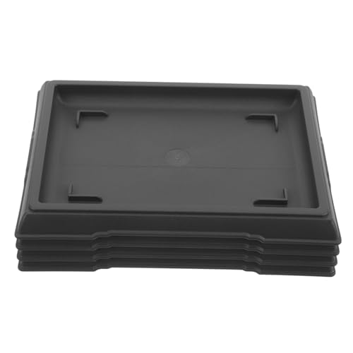 IMIKEYA 4Stücke Tropfschalen Für Pflanzen Kunststoff Untersetzer Für Blumentöpfe Robuste Wasserschalen Für Innen Und Außenbereich Rechteckige Pflanzentöpfe Tray von IMIKEYA