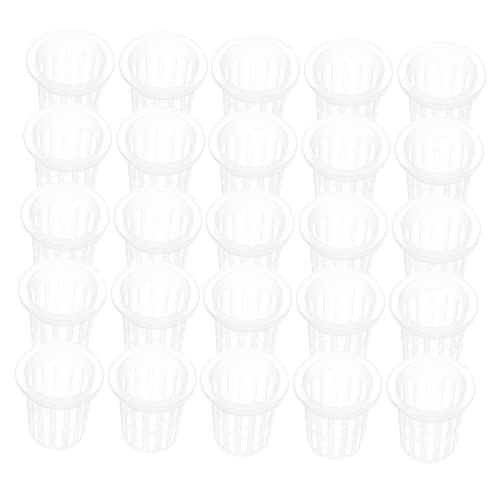 IMIKEYA 50Stücke Hydroponische Pflanzen Töpfe Netztöpfe Mit Breitem Für Aquaponik Und Hydrokultur Für Gemüse von IMIKEYA