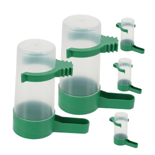IMIKEYA 5Stücke Automatischer Vogeltrinker für Papageien Wasserspender mit Kapazität für Wellensittiche Nymphensittiche und Andere Kleine Zubehör von IMIKEYA