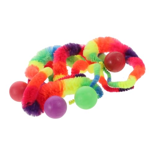 IMIKEYA 5Stücke Katzenübungsspielzeug Interaktive Katzenspielzeuge Mit Raupe Material Bälle Farbenfrohes Design Für Katzen Fördert Und Bindung IMIKEYA 5Stücke Katzenübungsspielzeug Interaktive Katzenspielzeuge Mit Raupe Material Bälle Farbenfrohes Design Für Katzen Fördert Und Bindung von IMIKEYA