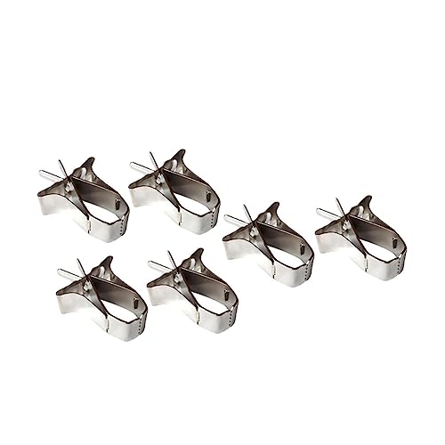 IMIKEYA 6Stücke Teiliges Vogelgemüseklammern aus Rostfreiem Multifunktionale Futterclips für Gemüse im Käfig Papagei Zubehör für Einfache Fütterung von IMIKEYA