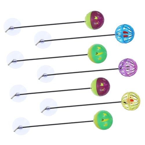IMIKEYA 7 Stück Saugnapf Eidechsen Spielzeug mit Glockenball Verschleißfest Kompakt und Sicher für Reptilien für Bartagamen und Kleintiere Langlebiges Zubehör IMIKEYA 7 Stück Saugnapf Eidechsen Spielzeug mit Glockenball Verschleißfest Kompakt und Sicher für Reptilien für Bartagamen und Kleintiere Langlebiges Zubehör von IMIKEYA