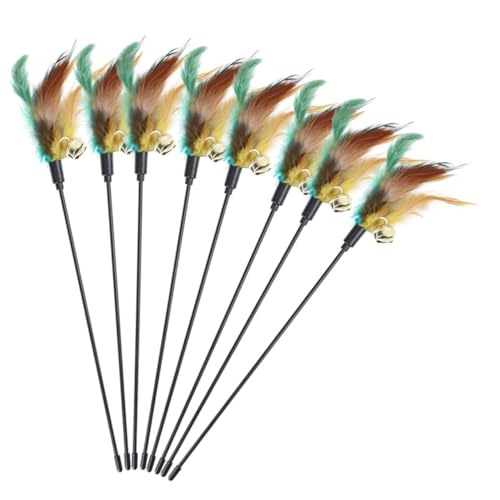 IMIKEYA 8Stücke Katzenspielzeug Mit Federn Teiliges Interaktives Für Wohnungskatzen Bewegung Und Spielspaß Lustiger Teaser Sticks Mit Glöckchen IMIKEYA 8Stücke Katzenspielzeug Mit Federn Teiliges Interaktives Für Wohnungskatzen Bewegung Und Spielspaß Lustiger Teaser Sticks Mit Glöckchen von IMIKEYA