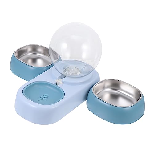 IMIKEYA Automatischer Haustierwasserspender aus Abs mit Edelstahlschale Transparente Wasserstation für Katzen und Kleine Haustiere Langlebig und IMIKEYA Automatischer Haustierwasserspender aus Abs mit Edelstahlschale Transparente Wasserstation für Katzen und Kleine Haustiere Langlebig und von IMIKEYA