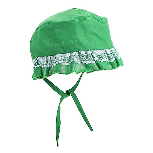 IMIKEYA Dekorativer Hundehut Für Haustiere Süßer Hut Mit Spitzen Design Kopfbedeckung Für Welpen Grüne Hundemütze Perfektes Accessoire Für Sonnige von IMIKEYA