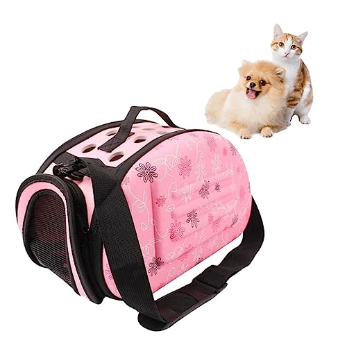 IMIKEYA Faltbare Haustier Tragetasche Atmungsaktiver Rucksack Für Kleine Rosa Eva Für Reisen Und Outdoor Aktivitäten Und Bequem von IMIKEYA