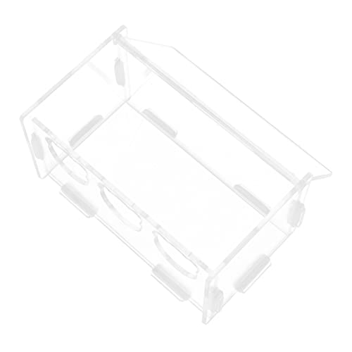 IMIKEYA Futterstation für Rutin Hühner Transparente Futterbox für Einfacher Zugang Hygienisch Reinigen für Kanarienvögel Cockatiels und Finches von IMIKEYA