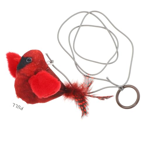 IMIKEYA Hängendes Vogel Katzenspielzeug Mit Bungee Seil Interaktive Spielzeuglösung Für Katzen Für Drinnen Und Draußen Fördert Bewegung Und Spielspaß von IMIKEYA