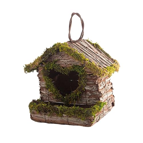 IMIKEYA Hängendes Vogelhaus aus Moos und Rinde Handgefertigtes Vogelhaus für Balkon und Garten Dekorativer Blumentopf für Vögel Kreative Geschenkidee für Vogel IMIKEYA Hängendes Vogelhaus aus Moos und Rinde Handgefertigtes Vogelhaus für Balkon und Garten Dekorativer Blumentopf für Vögel Kreative Geschenkidee für Vogel von IMIKEYA