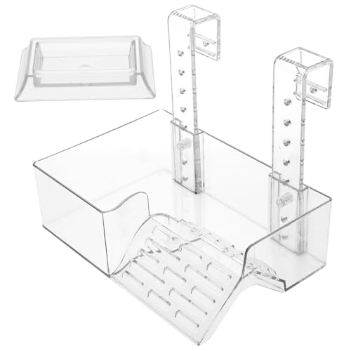 IMIKEYA Hängeplattform für Schildkröten Langlebige Transparente Rampenlösung für Aquarien Sonnenplatz und Ruhezone für Wasserschildkröten und Reptilien von IMIKEYA