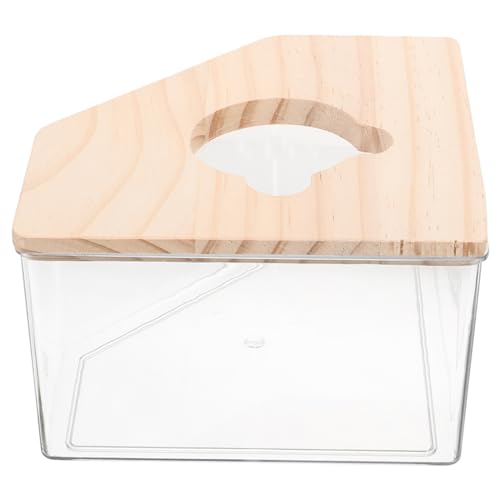 IMIKEYA Hamster Badezimmer Transparente Sandbadebox Für Hamster Und Meerschweinchen Sandbad Behälter Mit Integrierter Toilette Für Kleine Haustiere Klein IMIKEYA Hamster Badezimmer Transparente Sandbadebox Für Hamster Und Meerschweinchen Sandbad Behälter Mit Integrierter Toilette Für Kleine Haustiere Klein von IMIKEYA