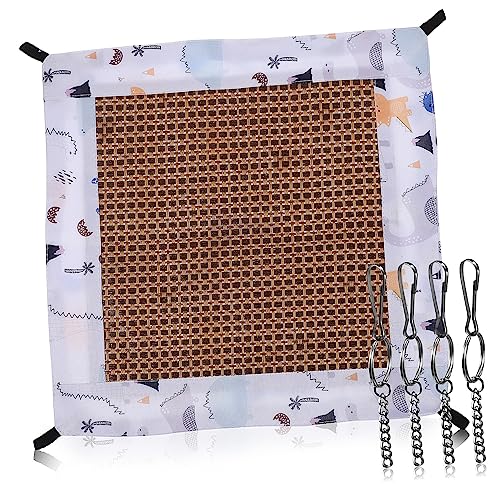IMIKEYA Niedliche Hamster Hängematte für Kleine Haustiere Atmungsaktive Bequeme Hängematte aus Leichtem Material für Käfigzubehör und Sommernutzung mit Cartoon Muster IMIKEYA Niedliche Hamster Hängematte für Kleine Haustiere Atmungsaktive Bequeme Hängematte aus Leichtem Material für Käfigzubehör und Sommernutzung mit Cartoon Muster von IMIKEYA