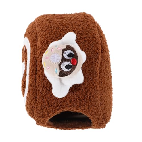 IMIKEYA Hamster Hideaway Shelter Roll Design Warmes Bett Gemütliches Baumwollnest Für Kleine Haustiere Komfortables Winterversteckhaus Zum Hamsterspielen von IMIKEYA