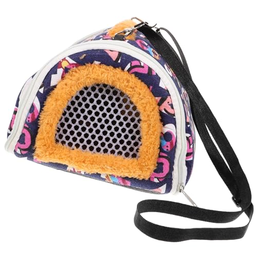 IMIKEYA Hamster Tragetasche Aus Atmungsaktivem Canvas Reisetasche Für Kleintiere Wie Hamster Frettchen Und Mäuse Mit Verstellbaren Schultergurten Zu Reinigen von IMIKEYA