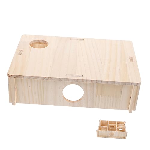 IMIKEYA Hamster Versteck Labyrinth für Zwerghamster Holz Nest für Haustiere Multifunktionales Hamsterhaus zur Anreicherung Spielplatz IMIKEYA Hamster Versteck Labyrinth für Zwerghamster Holz Nest für Haustiere Multifunktionales Hamsterhaus zur Anreicherung Spielplatz von IMIKEYA