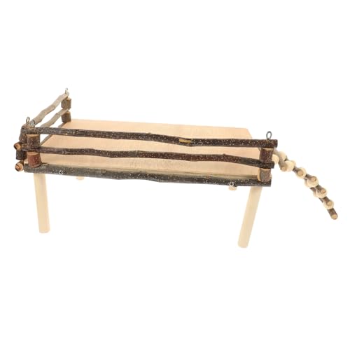 IMIKEYA Holz Hamster Plattform Multifunktionsleiter für Kleintiere Beißfestes Spielzeug Kletterleiter für Hamster und Meerschweinchen und Sicher für Haustier Spielplatz IMIKEYA Holz Hamster Plattform Multifunktionsleiter für Kleintiere Beißfestes Spielzeug Kletterleiter für Hamster und Meerschweinchen und Sicher für Haustier Spielplatz von IMIKEYA