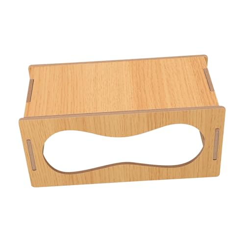 IMIKEYA Hamsterhaus Aus Holz Mit Tunnel Geräumiges Versteck Für Kleine Haustiere Für Meerschweinchen Und Ratten Sicheres Und Gemütliches Design von IMIKEYA