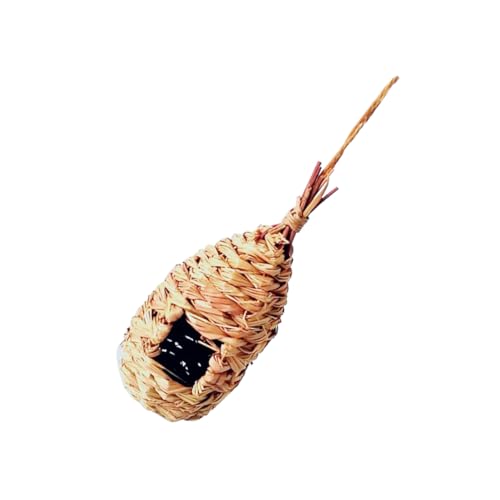 IMIKEYA Hängendes Graswebnest Für Vögel Vogelbett Mit Natürlicher Materialstruktur Perfektes Spiel Und Schlafobjekt Für Kleine Vögel Für Kanarienvögel Papageien Und Andere von IMIKEYA