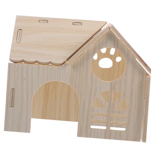 IMIKEYA Hölzernes Meerschweinchenhaus Für Käfighamster Sicheres Schlafhaus Und Versteck Für Kleine Haustiere Für Ratten Und Zwerghamster Holzspielzeug IMIKEYA Hölzernes Meerschweinchenhaus Für Käfighamster Sicheres Schlafhaus Und Versteck Für Kleine Haustiere Für Ratten Und Zwerghamster Holzspielzeug von IMIKEYA