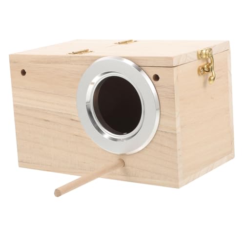 IMIKEYA Holz Nistkasten Für Papageien Und Sittiche Isolierte Brutbox Für Wellensittiche Nistplatz Für Vögel Warmes Vogelhaus Für Außenbereich Geeignet Für Verschiedene Vogelarten von IMIKEYA